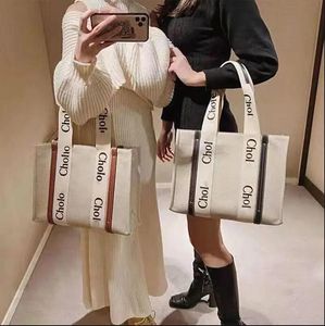 Borse da donna WOODY Tote shopping bag borsa alta NYLON hobo moda lino Grandi borse da spiaggia designer di lusso da viaggio Crossbody Sho306q