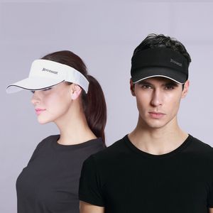 Sommarhattar för kvinnor 2023 Kvinnor Sun Visor Sticked Hats Elastic Sports Hat Tom Top Quick Torkning Wide Brim Golf Hat Baseball Beach Desinger Mens Mens