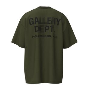 Magliette maschile galleyes depts camicia alfabeto stampare galloro alla moda gallor dipartimento con cappuccio di base casual galleria allenatore di galleria tees verde bianco e nero duxq