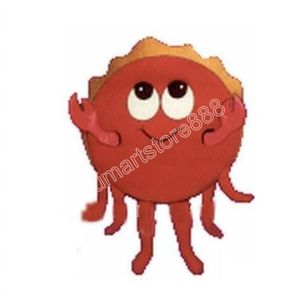 Högkvalitativ Happy Crab Mascot Costume Carnival Unisex vuxna outfit vuxna storlek Xmas födelsedagsfest utomhusklänning kostym rekvisita