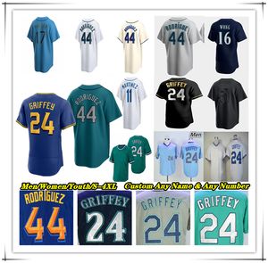 Seattle City Connect Baseball Jersey Ken Griffey Ty France Jp Crawford Cal Raleigh Kolten Wong Jose Caballero Pollock George Kirby