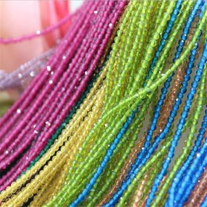 Beads Beautiful Faceted Zircon Crystal 2/3mm Tiny Rub Amethys Strand Bead Wholesale Small Stone For DIY Bracelet Jewelry