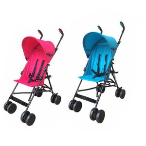 Folding Light Travel Paraply Barnvagn, Baby Twin barnvagn pressstol med bär cot buggy