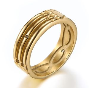 Pierścień Solitaire stal nierdzewna modne pierścienie unisex pierścienie Atlantis dla kobiet -zaręczynowych biżuterii 230617