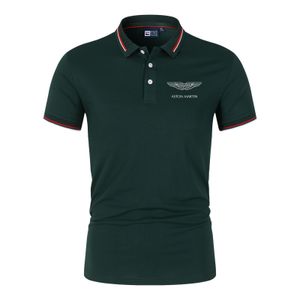 Men's Polos Premium Short Sleeve Aston Martin Polo Shirt Men's Polo Collar Summer Fashion Casual T-shirt Luxury Men's Wear 230617