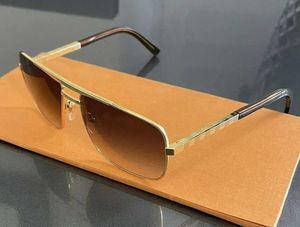 Солнцезащитные очки для моделей Men Classic Attitude Z0259E Металлическая квадратная рама Популярные ретро-авангардирующие открытые ультрафиолеты 400 Солнцезащитные очки