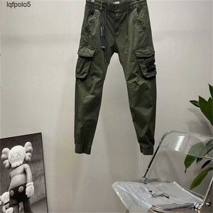 Mens Stones Patches Island Vintage Cargo Pants Designer Big Pocket Macacões Calças Track Pant Sweaterpants Leggings Long Sports Trousersmbka CWFW CWFW