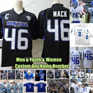 Benutzerdefinierte S-6XL Buffalo Bulls College-Football-Trikots Khalil Mack Shaun Dolac Cole Snyder Mike Washington Ron Cook Jr. Williams Jamari Gassett Jersey mit beliebiger Namensnummer