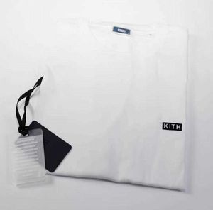 Cinco cores pequenas kith tee 2022ss masculino homem de verão camiseta de alta qualidade caixa de manga curta CC 21