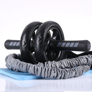 Core Treners brzucha 3PCSSet Ab Kółka Wałka W rolce stymulacji Home Brzuch Kullowe Wyciszanie sprzętu fitness Rolling Double 230617