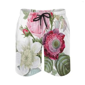 Pantaloncini da uomo Rose Floral Botanical Costume da bagno da spiaggia da uomo con tasche Fodera in rete Surfing Mum Mother