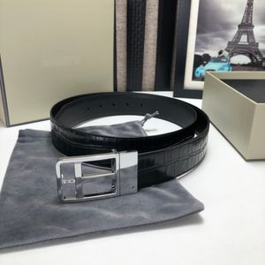 Designer de luxo Tom Belt Acessórios para roupas masculinas Cintos com fivela grande Moda feminina Alta qualidade 3A+ Couro genuíno Largura 3,8 cm Cinturas com caixa e saco para pó