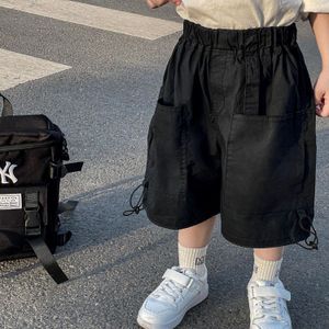 Shorts Summer Childrens Loose Casual Pants Boys Sports Högkvalitativ utomhus Jogging Babykläder 2 till 14 år 230617