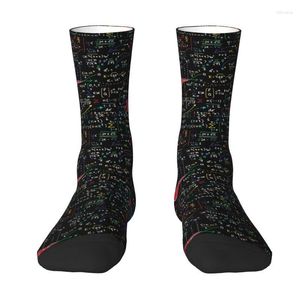 Men's Socks Amazing World Of Mathematics Dress Men's Women's Warm Fashion Novelty Math Teacher Crew