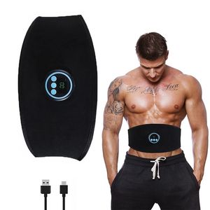 Integrerad fitnessutrustning Vibration Abdominal Muscle Stimulator Toner Ems ABS Abdomen Trainer Slimming Belt Viktminskning Hem Handalekvivitet Drop 230617