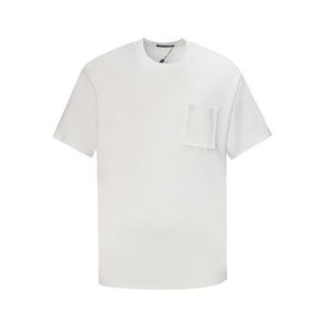 23SS Neu Made in Italy T-Shirts für Damen und Herren, hochwertig, klassisch, 3D-Tasche, einfach, einfarbig, T-Shirt, Sommer, begrenzt, Strand, atmungsaktiv, Straßenmode, kurzärmelig, TJAMMTX313