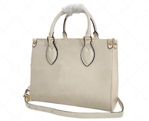 M45659 ONTHGO BAG SMOLL HOMEN MUJERES LUXURY SHOULDELD BAGS -BICOLOR PROSE Crossbody Bolss Classic Totes M45654 M45779 M45653