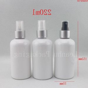 24pcs 220ml bottiglia di plastica pompa spray nero / bianco trasparente, cura personale, flacone spruzzatore colorato per cosmeticihigh quatiy Njxuh