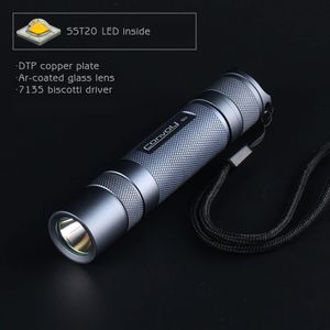 Flashlights Torches Convoy S2 with luminus SST20 DTP copper plate arcoated glass lens 7135 biscotti firmware 18650 flashlight Torch 230617