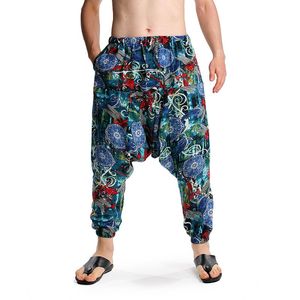 Hosen Männer Frauen Baggy Harem Hosen Hip Hop Jogger kausale lose Hosen Aladdin Schritt Weitbein Baumwollwäsche Pantalone Hombre