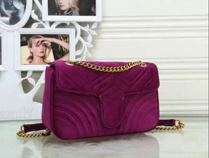 1 -1designer -Marmont Velvet Evening Bags Wallet Top Quality Handbags Women Wavy Love Heart Shoulder Shoulder Bag Crossbody Designe tXoi