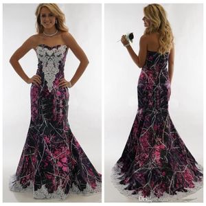 New Sweetheart Lace Appliques Camo Wedding Dresses Slim Formal Bridal Gowns Long Muddy Girl Camouflage Vestidos De Mariee Camoufla271c