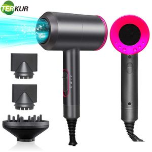 Dryers Hair Dryer Hot and Cold Wind with Diffuser Conditioning Powerful Blower Ac Motor Heat Constant Temperature Blowdryer Dry Quickly