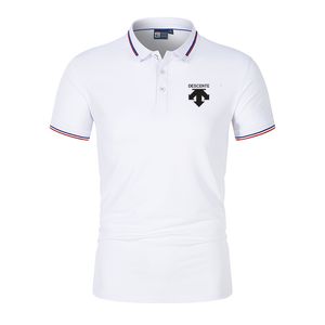 Erkekler Polos Yaz Men's Polo Shirt Sıradan Stand-up Yaka İnce Nefes Alabilir Üst T-Shirt Moda İş Gündelik Genç Kısa Kollu Golf 230617