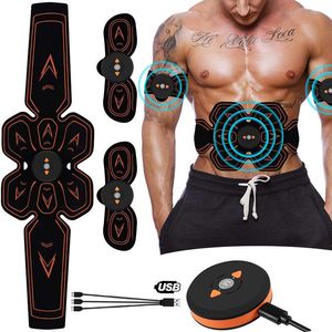 Integrierter Fitness-Equip EMS-Muskelstimulator, Bauchmuskulatur, Elektrostimulation, Elektrostimulator, ABS, für Zuhause, Fitnessstudio, Bauch, Arm, Bein, Massage, USB-Aufladung, 230617