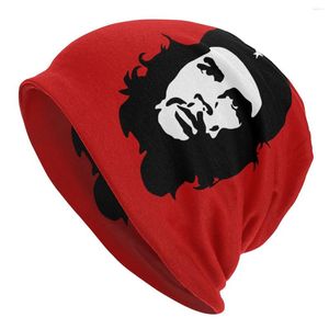 Basker che guevara bonnet hattar coola utomhusskallies mössor revolution kuban kubansk för män kvinnor stickade hatt varm dubbel användning unisex cap