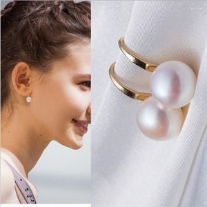 Studörhängen Artifical Imitation Pearl Mini Small Ear Studs öppen ring för kvinnor örhängen smycken tillbehör guld silver färg