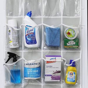 Storage 24 Pockets Shoes Organizer Rack Hanging Organizers Space Saver Hanging Over the Door Behind Closet Organizer Storage Hanger