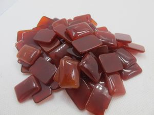 Beads Natural Red Carnelian Agate Bead Cabochon 13x18mm Rectangle Cabochon Ring Face Pendnat 10pcs/lot