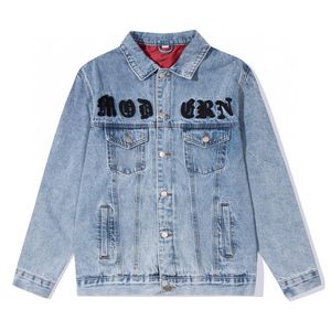 Herrjackor Nya högkvalitativa avslappnade modemän kvinnors denim jacka kappa varumärkesdesigner jeans jackor m-3xl fh8