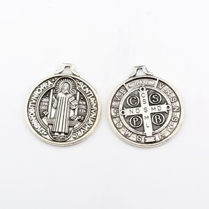 15pcs stop tudomro st benedict Medals urok wisiorki do biżuterii tworzące ręcznie wykonane rzemiosło A-484