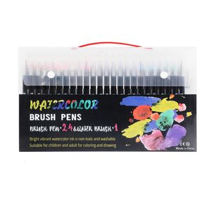 Watercolor Brush Pens Art Marker 48 Colors Watercolor Brush Pens Markers Pens for Drawing Books Calligraphy School Supplies Stationery 230619