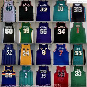 Mitchell und Ness 1996 All-Stars-Basketballtrikot Charles Barkley Shawn Kemp David Robinson Hakeem Oluwon Retro Garnett Anthony Frazier