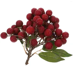 Dekorativa blommor Simulerade fruktspettar Artificial String Bayberry Simulation Fake Model Decor Faux