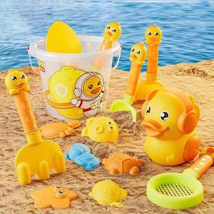 Giochi con la sabbia Giochi d'acqua Divertimento estivo Giocattoli da spiaggia per bambini Set di secchi con simpatico kit modello animale Giochi all'aperto Giardino Regali per bambini 230619