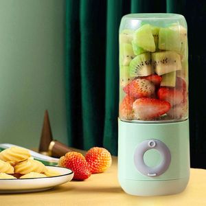 Fruktgrönsaksverktyg 500 ml elektrisk juicer bärbar smoothie mixer 6 kniv mini blandare USB trådlös laddningsbar mixer juicers cup för resor 230617