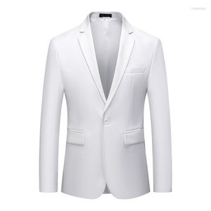 Abiti da uomo Uomo 6XL 5XL Plus Size Blazer Uomo Moda 2023 Slim Fit Giacca da uomo Casual Semplice Nero / Bianco / Rosso Giacche da abito da sposa