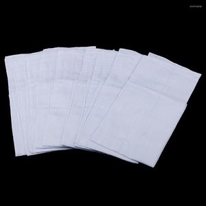 Kowądy 12x męskie damskie białe kieszonkowe bawełniane chusteczki hankie hanki pot z ręcznikiem na twarz