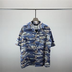 2# Camisas de grife de luxo Moda masculina Camisa de boliche com estampa geométrica Hawaii Floral Camisas casuais masculinas slim fit manga curta variedade M-XXXL#07
