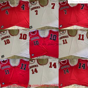 Real Authentic Ed Movie Basketball Jersey Shohoku Akagi Miyagi Sakuragi Rukawa Mitsui Top Role Playing Tank Shirt Jerseys