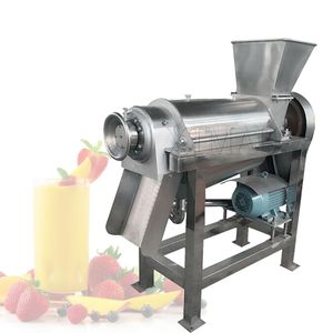 Espremedor comercial de frutas e vegetais em aço inoxidável 220V Parafuso industrial Espremedor de frutas Oaddler