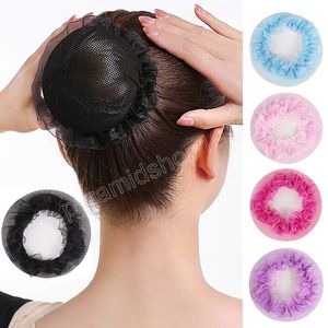 Girls Sequined Crochet Hair Net Ballet Dance Skating Elastic Tie Bun Cover Hair Styling Tool For Women Girls Hairnets