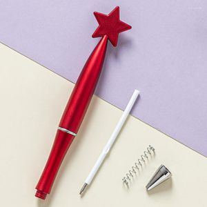 5PCS Piękny Ballpoint Pen Pens Pens School Office Supply Suppmentery Korean do pisania