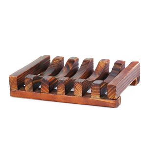 l Wooden Natural Bamboo Soap Dish Tray Holder Storage Soap Rack Plate Box Refillable Bottles Accessories