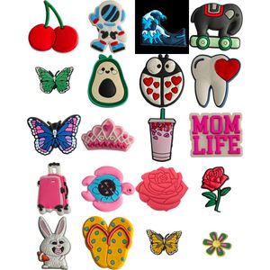 Shoe Parts Accessories Pink Love Crown Yellow Green Bougainvilleas Shoes Charmshole Diy Decoration Independence Day Style Buckle Flo Otq0L