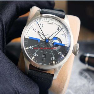 Topselling 2 style new model big-pilot men Wristwatches 46 mm 316L steel watchcase multifunctional movement Auto Date original buc225T